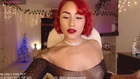 Snapshot of _lauraspencer_ chatting on January 1, 3:13 am Laura online show from January 1, 3:13 am