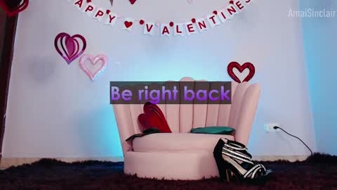 Snapshot of amaisinclair chatting on February 14, 6:12 am Amai Sinclair online show from February 14, 6:12 am