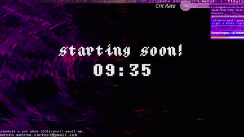 Aurora  Aura online show from January 24, 3:32 am