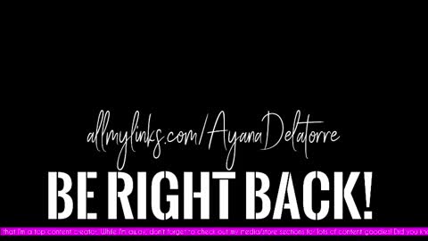 Ayana Delatorre online show from September 11, 2:01 am