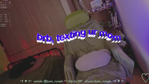  Im Nym  Justa nymph on twitter and IG online show from May 19, 1:56 am