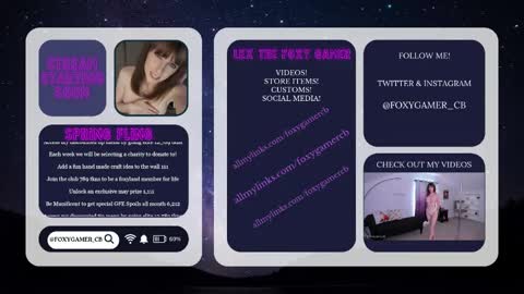 Lex Vive foxygamer cb online show from May 15, 1:11 am