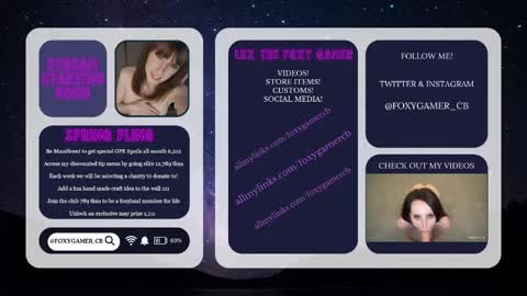 Lex Vive foxygamer cb online show from May 8, 1:09 am