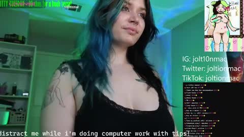 Snapshot of joltionmac chatting on December 3, 8:06 pm JoltionMac JJ online show from December 3, 8:06 pm