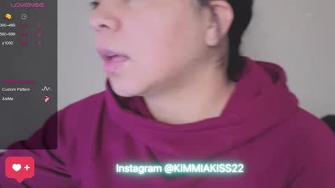 Snapshot of kimmiakiss22 chatting on January 5, 8:10 pm Kimmi online show from January 5, 8:10 pm