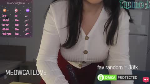 Snapshot of meowcatlove chatting on February 21, 9:32 pm meowcatlove online show from February 21, 9:32 pm