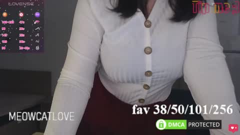 Snapshot of meowcatlove chatting on March 9, 7:48 pm meowcatlove online show from March 9, 7:48 pm