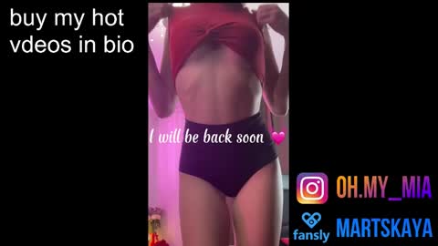 Mia Martskaya online show from January 4, 6:09 am