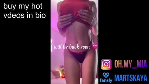 Mia Martskaya online show from October 10, 11:15 am