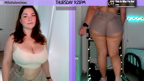 Snapshot of milavalentinax chatting on January 3, 2:21 am Mila Valentina online show from January 3, 2:21 am