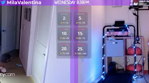 Snapshot of milavalentinax chatting on February 27, 1:38 am Mila Valentina online show from February 27, 1:38 am