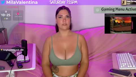 Snapshot of milavalentinax chatting on February 23, 12:15 am Mila Valentina online show from February 23, 12:15 am