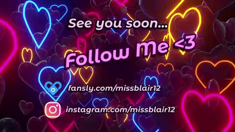 MissBlair online show from January 25, 1:10 am