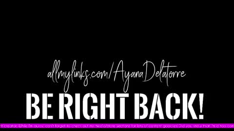 Ayana Delatorre online show from October 5, 1:54 am