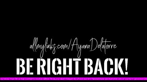 Ayana Delatorre online show from September 27, 11:23 pm