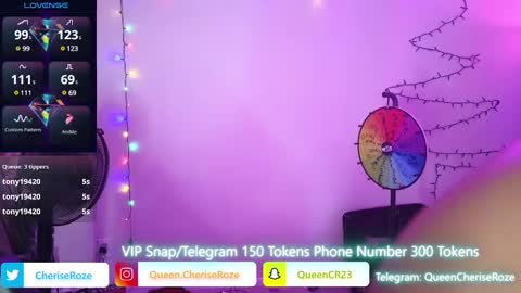 Queen Cherise Roze online show from December 22, 10:36 pm