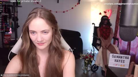 The Real Samantha Hayes haha  online show from January 29, 10:32 pm