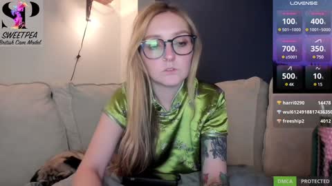 short sweetpea online show from January 5, 8:31 pm