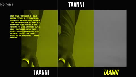 TAANNI online show from January 16, 12:45 am
