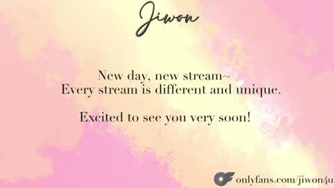 J i w o n   online show from July 14, 10:47 pm