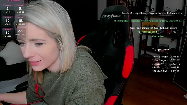 Lisaonthemoon online show from January 18, 9:00 pm