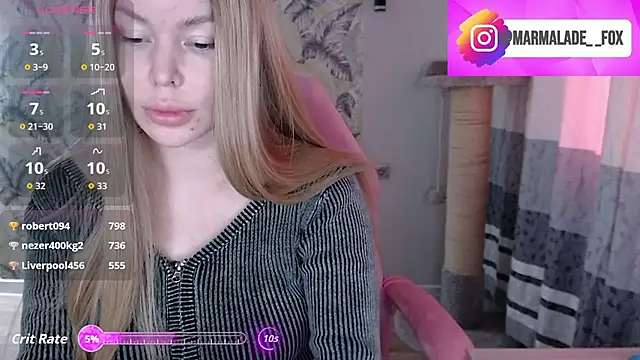 Marmalade Fox online show from March 29, 5:28 am