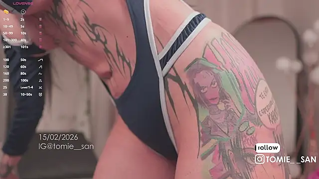 tomie san online show from February 16, 1:00 pm