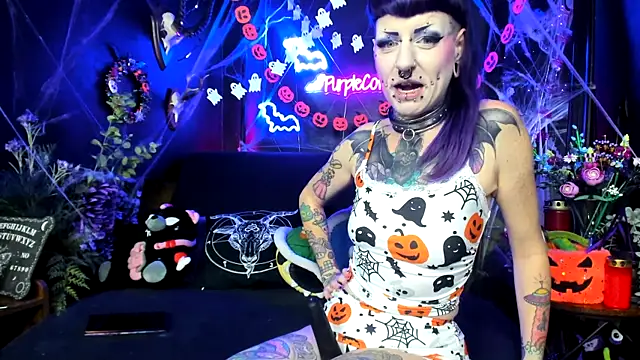 Purple Coffin666 online show from October 11, 7:05 pm