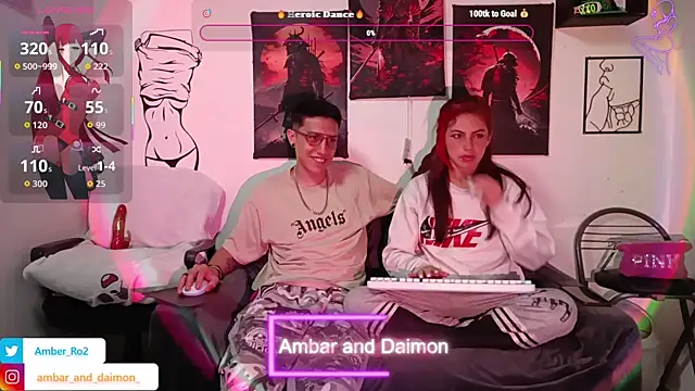 Snapshot of Ambar_and_daimon_ chatting on September 24, 6:34 am Ambar and daimon online show from September 24, 6:34 am
