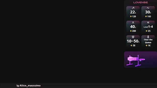 Aliice1  online show from October 8, 7:07 pm