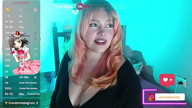 Snapshot of caro_lina20 chatting on October 15, 4:59 am caro lina20 online show from October 15, 4:59 am