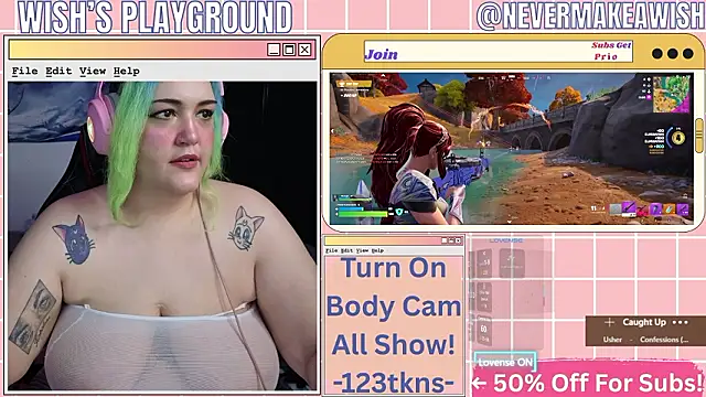 nevermakeawish online show from February 19, 4:06 pm