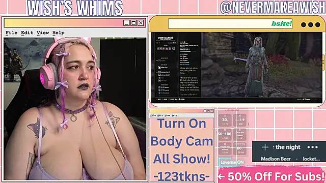 nevermakeawish online show from July 1, 9:53 am