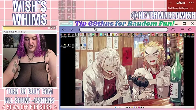nevermakeawish online show from May 17, 10:36 am