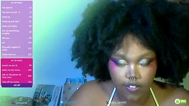 juicy janet online show from March 21, 5:40 pm