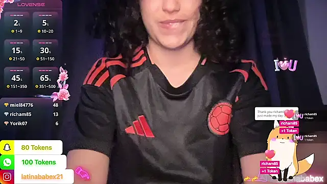 Latinababex online show from May 13, 9:53 pm