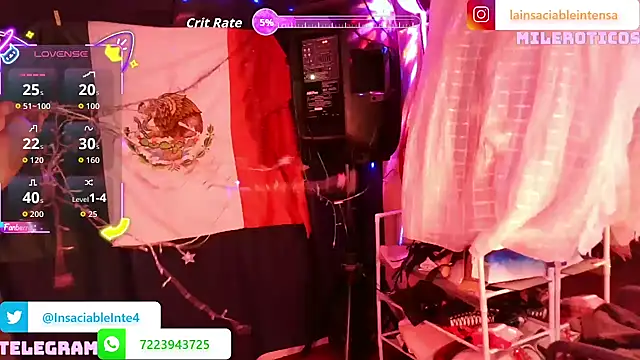 LaInsaciableIntensa online show from May 16, 2:25 am