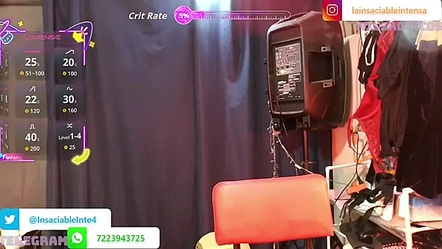 LaInsaciableIntensa online show from May 17, 12:10 am