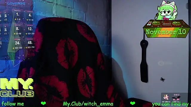 Witch Emma online show from November 10, 7:20 pm